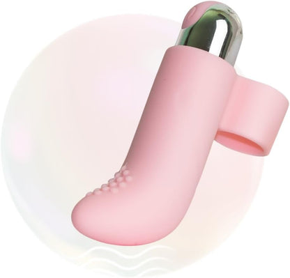 Vibrador de dedo HydraPulse 10 modos, resistente al agua IPX7, USB