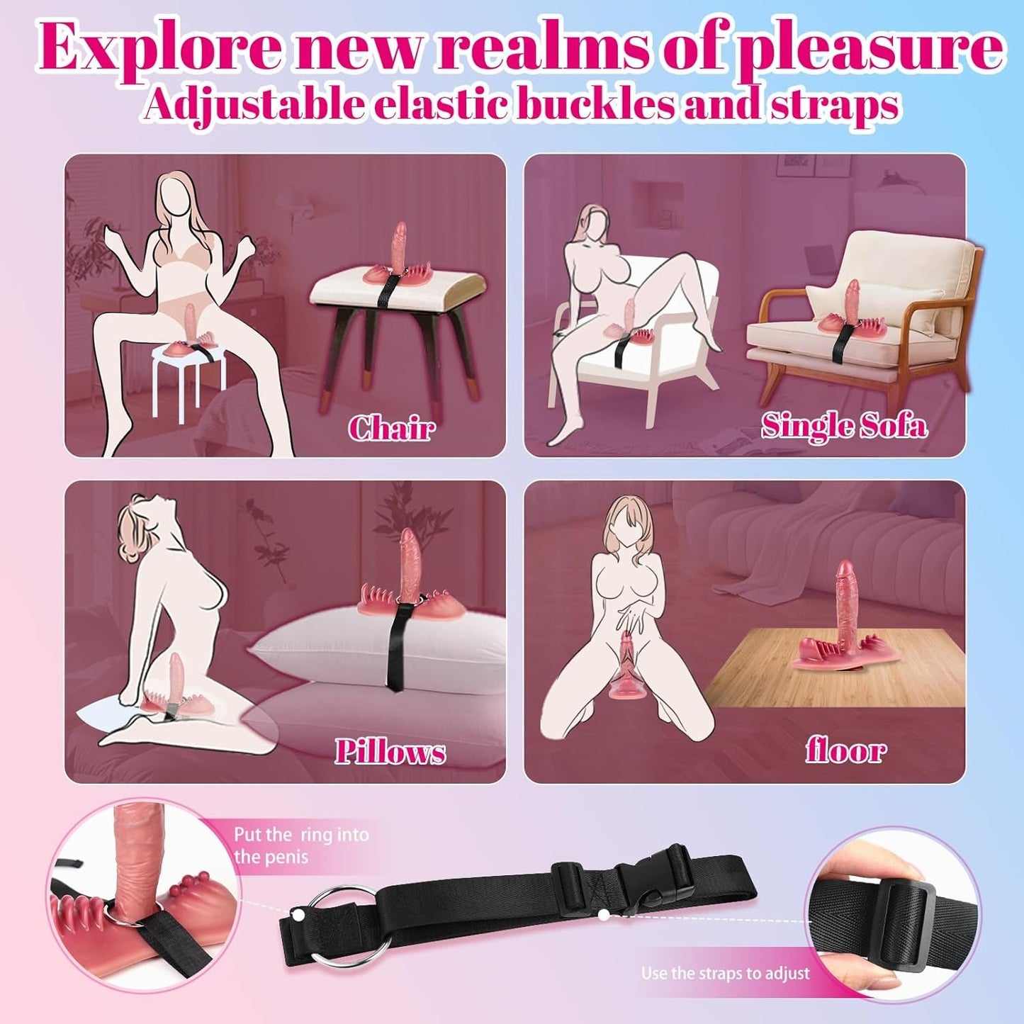 RideForge Dildo con empuje "ride-on" controlado por aplicación
