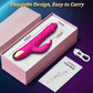 BlushCore Vibrador de conejo con empuje 5 velocidades de empuje 10 modos Impermeable