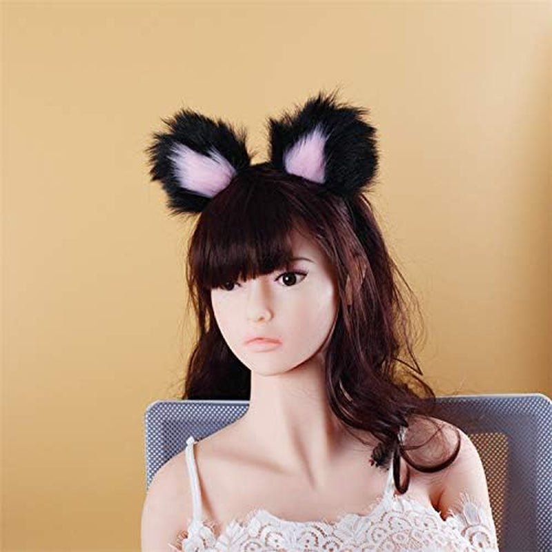 KittyKink Fox Tail Anal Plug Cosplay Set Ears Choker