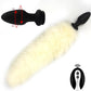 Tapón Anal Vibrador con Cola de Zorro de Control Remoto FrostPulse