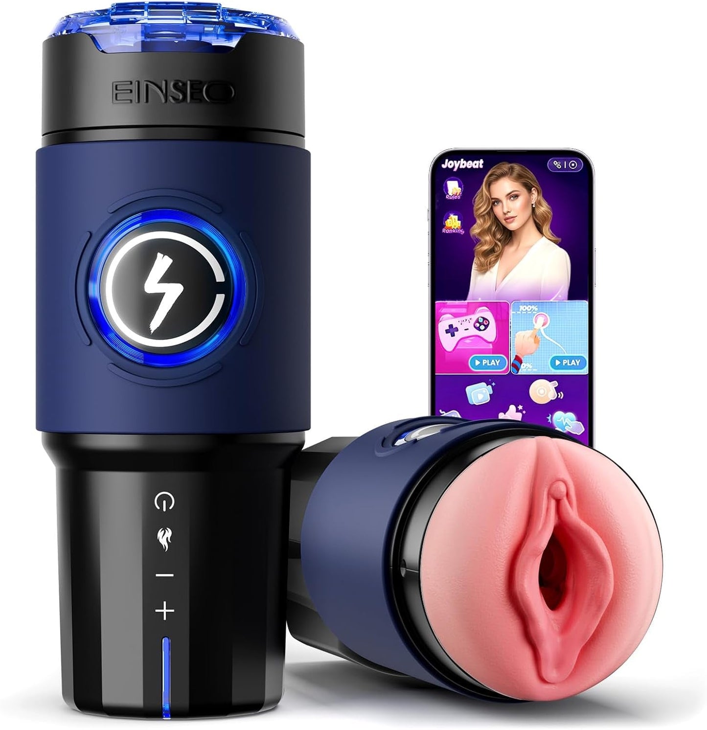 SynchroHeat AI App Godemichet de poche chauffant et vibrant