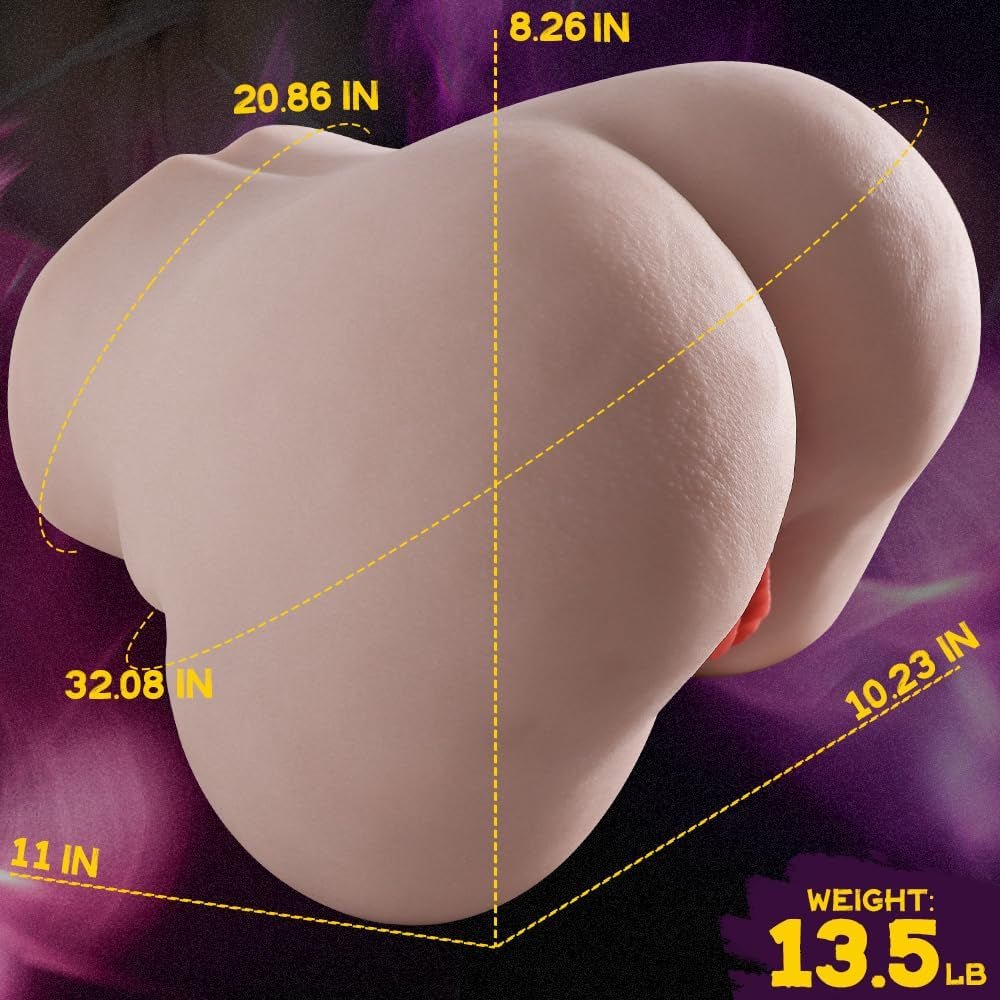 ApexCurves Muñeca sexual stroker de doble canal de TPE de 6.1 kg