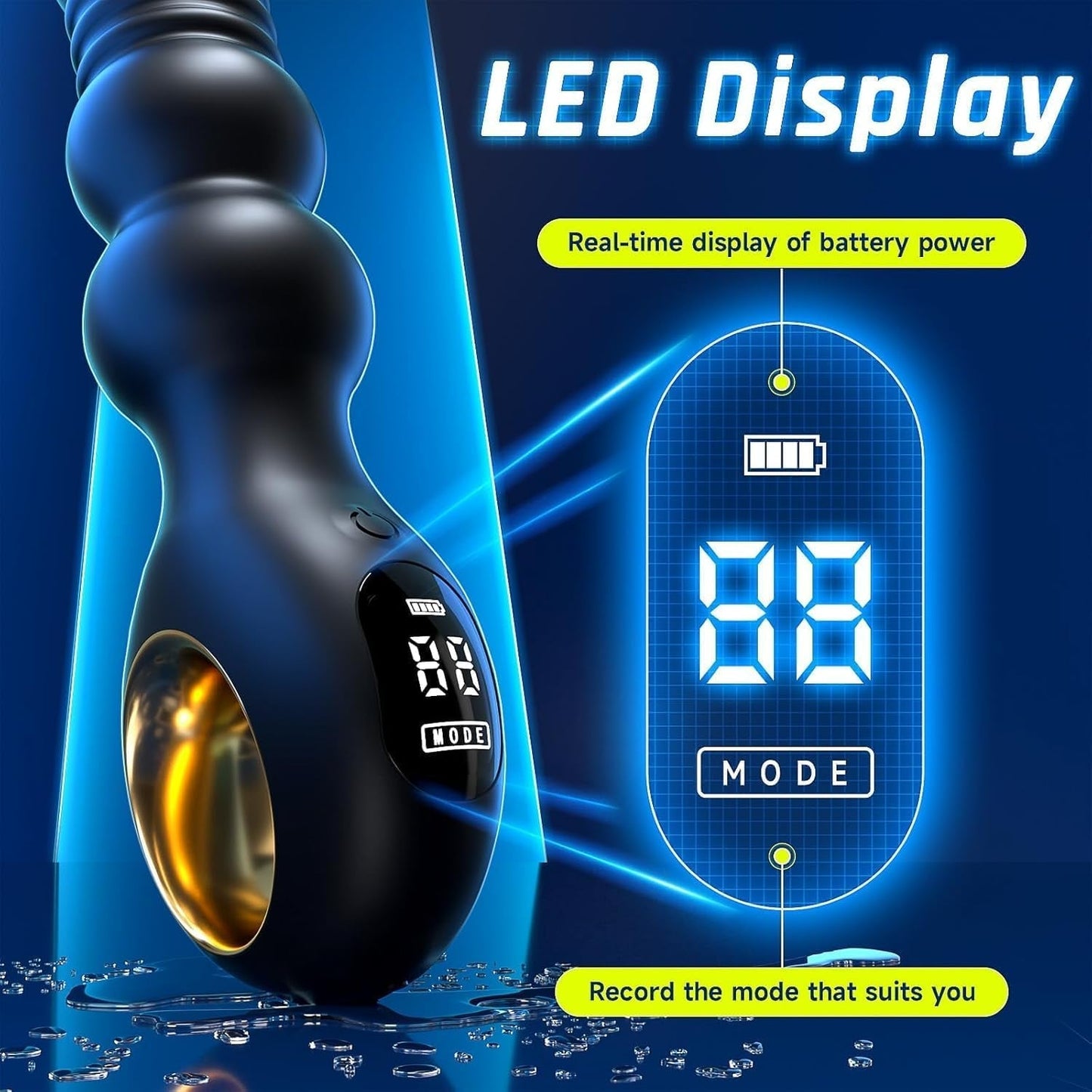 CascadePulseAnal Beads Prostate Massager Thrusting 7+7 Modes