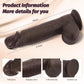 DualCore 9.8” Squirting Foreskin Dildo Dual Layer Suction