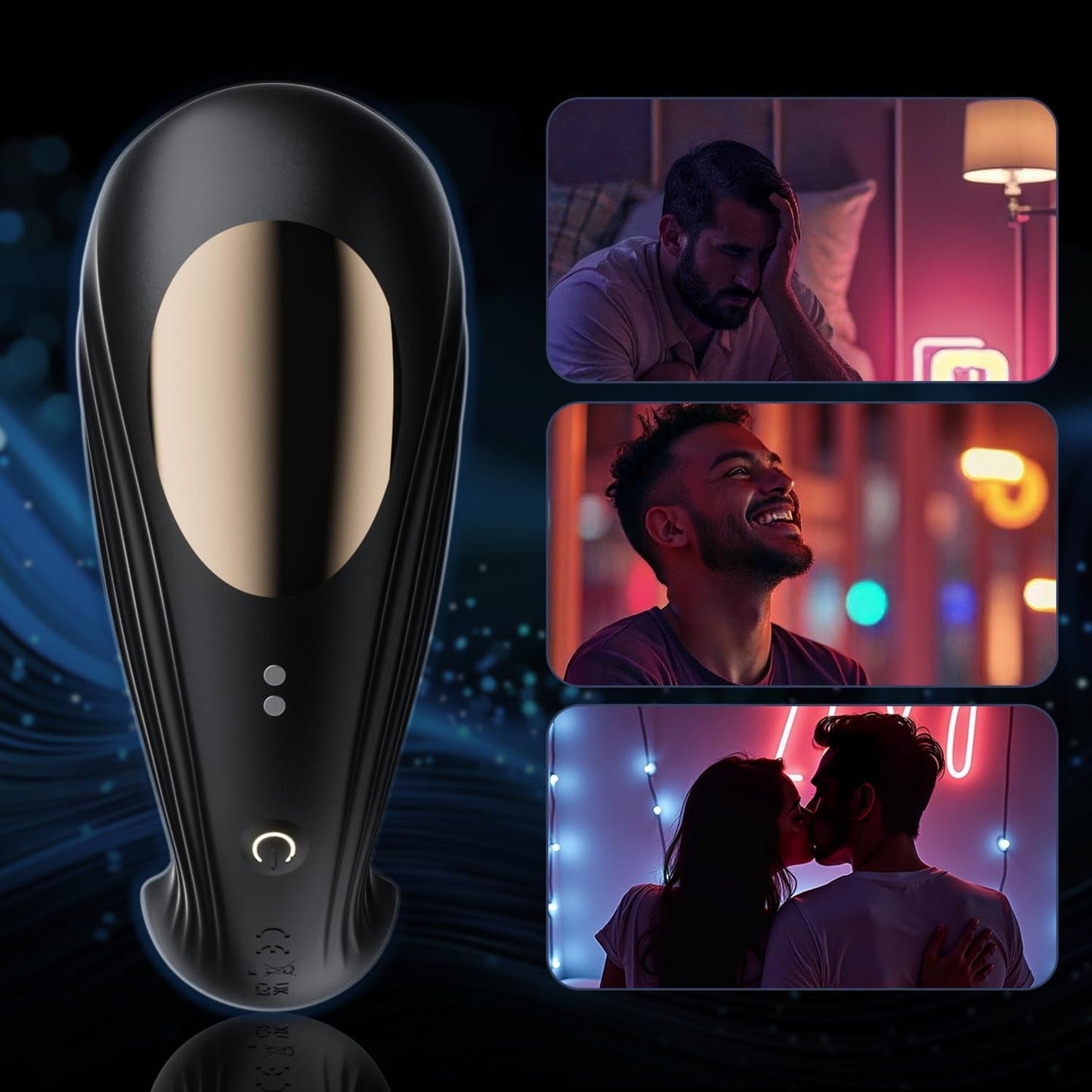 AeroPulse Vibrador Masculino de Entrenamiento 9 Pulsos 9 Modos