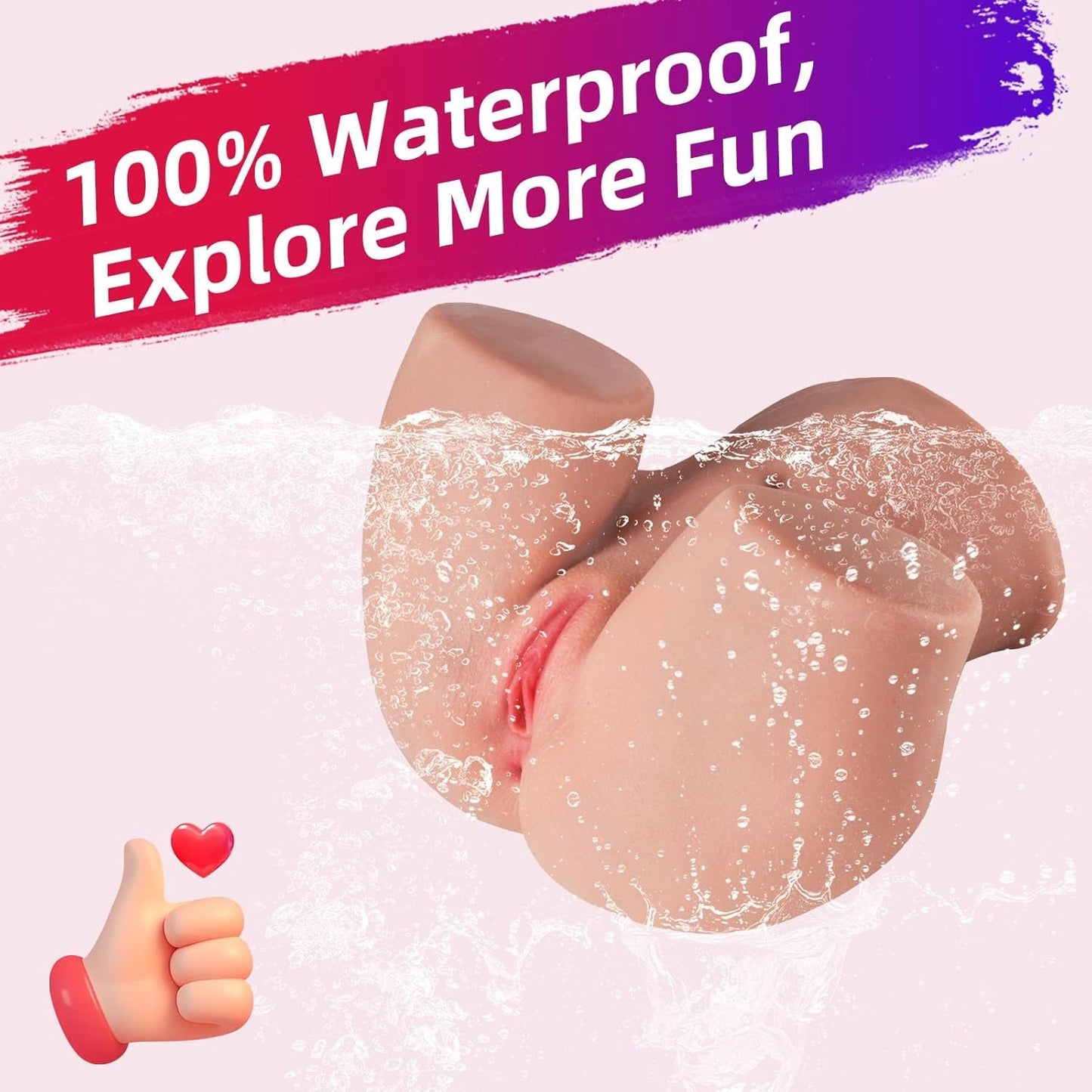Poupée sexuelle portable LuxeGrip 2,7 kg | Kit de masturbateur double canal