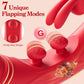 DualRose Rabbit Vibrator 16 Modes Flapping G-Spot Clit Toy
