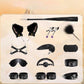 MidnightKink Kit BDSM de 12 piezas con cola, plug anal y set de sujeciones