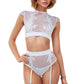 White Enticing Two Piece