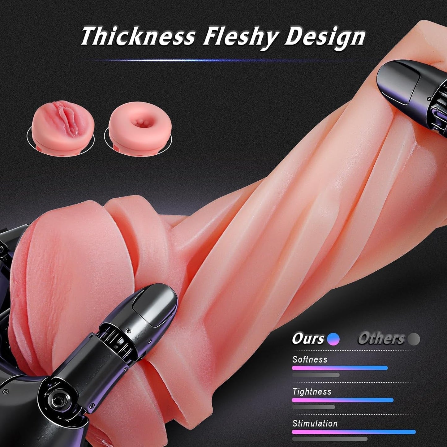 CipherX 2 Sleeves Male Stroker 9 Suction + 9 Vibe
