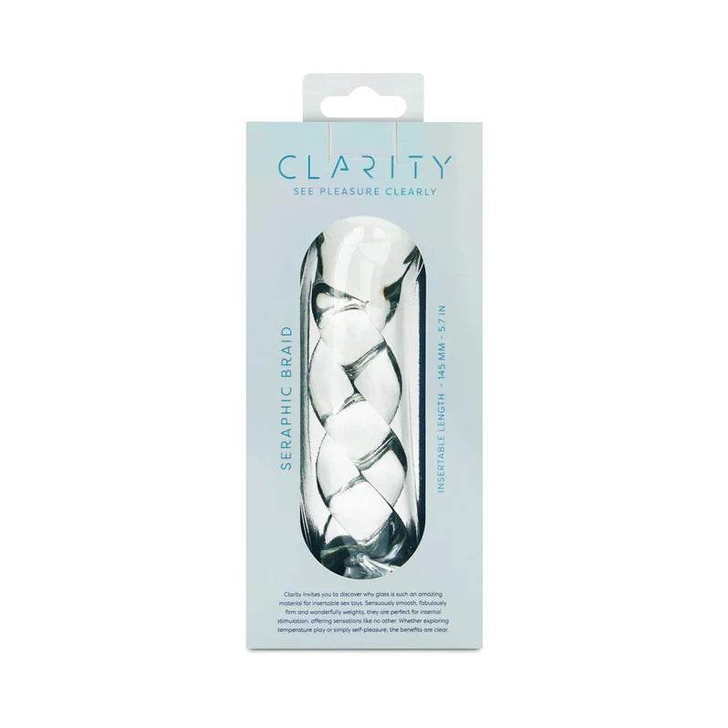 Dildo de cristal trenzado serafín Clarity