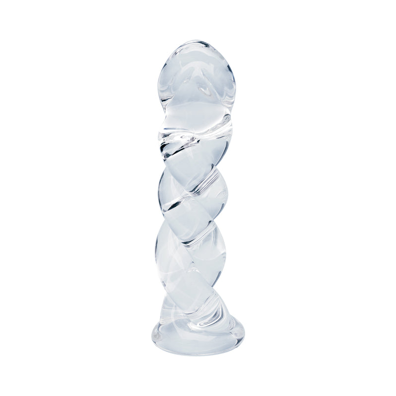 Dildo de cristal trenzado serafín Clarity