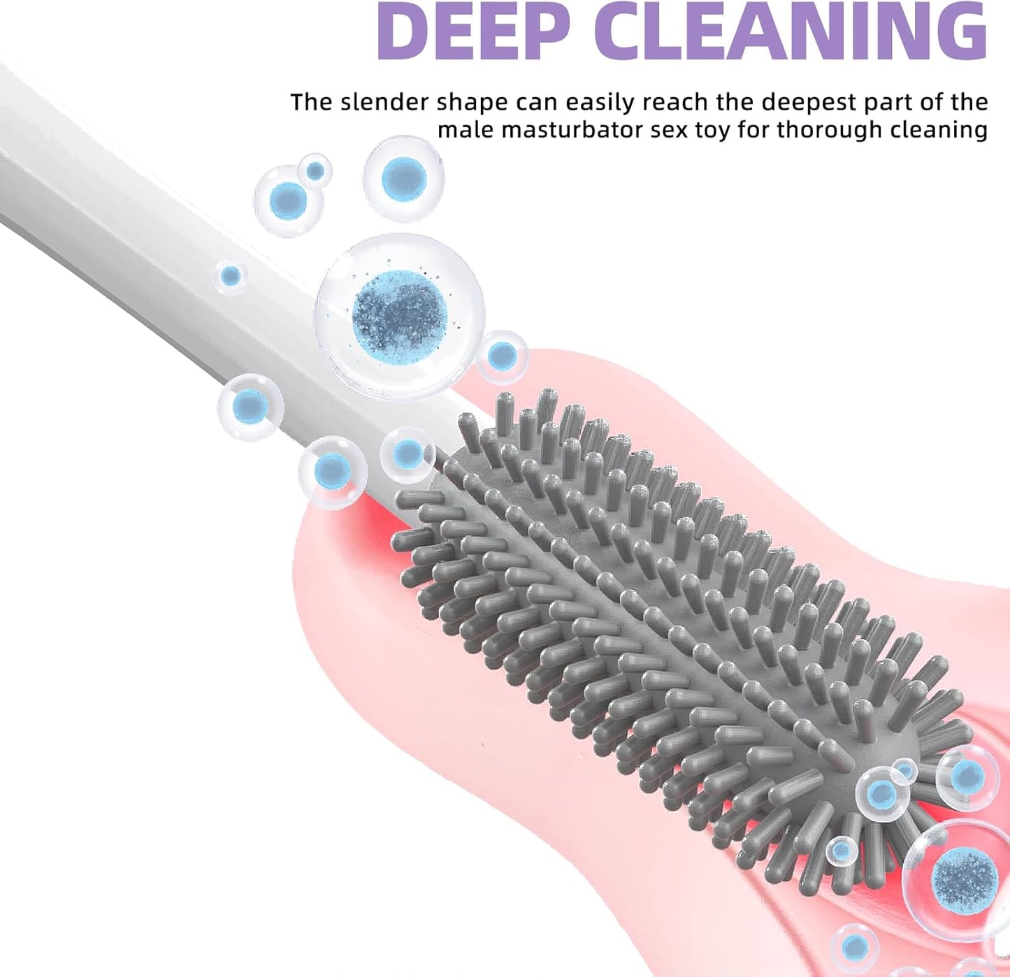 Vara de limpieza de juguetes masculinos CleanStream