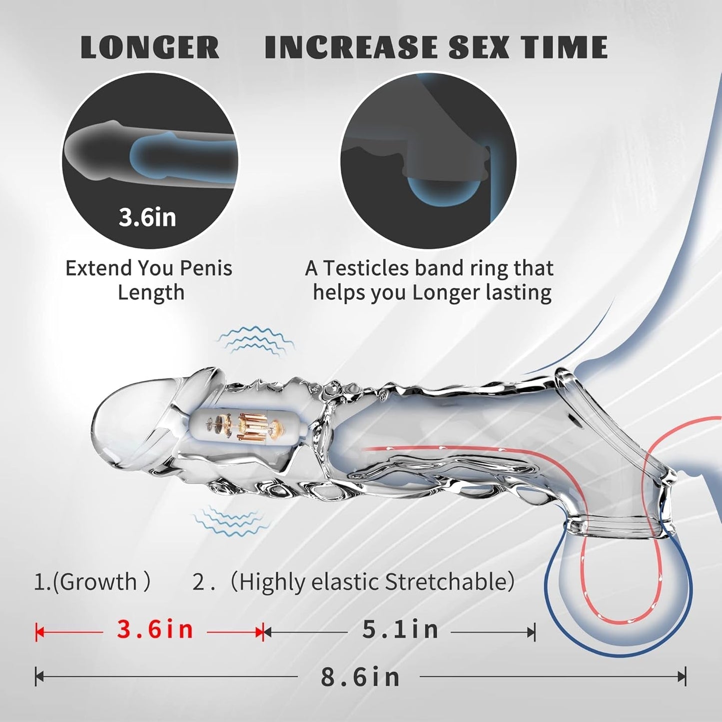 Extensor de pene vibrador ClearCharge