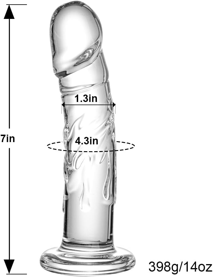 Dildo de cristal para principiantes ClearLuxe