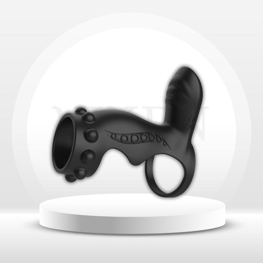 ClimaxLock Funda vibratoria para pene y masajeador de clítoris