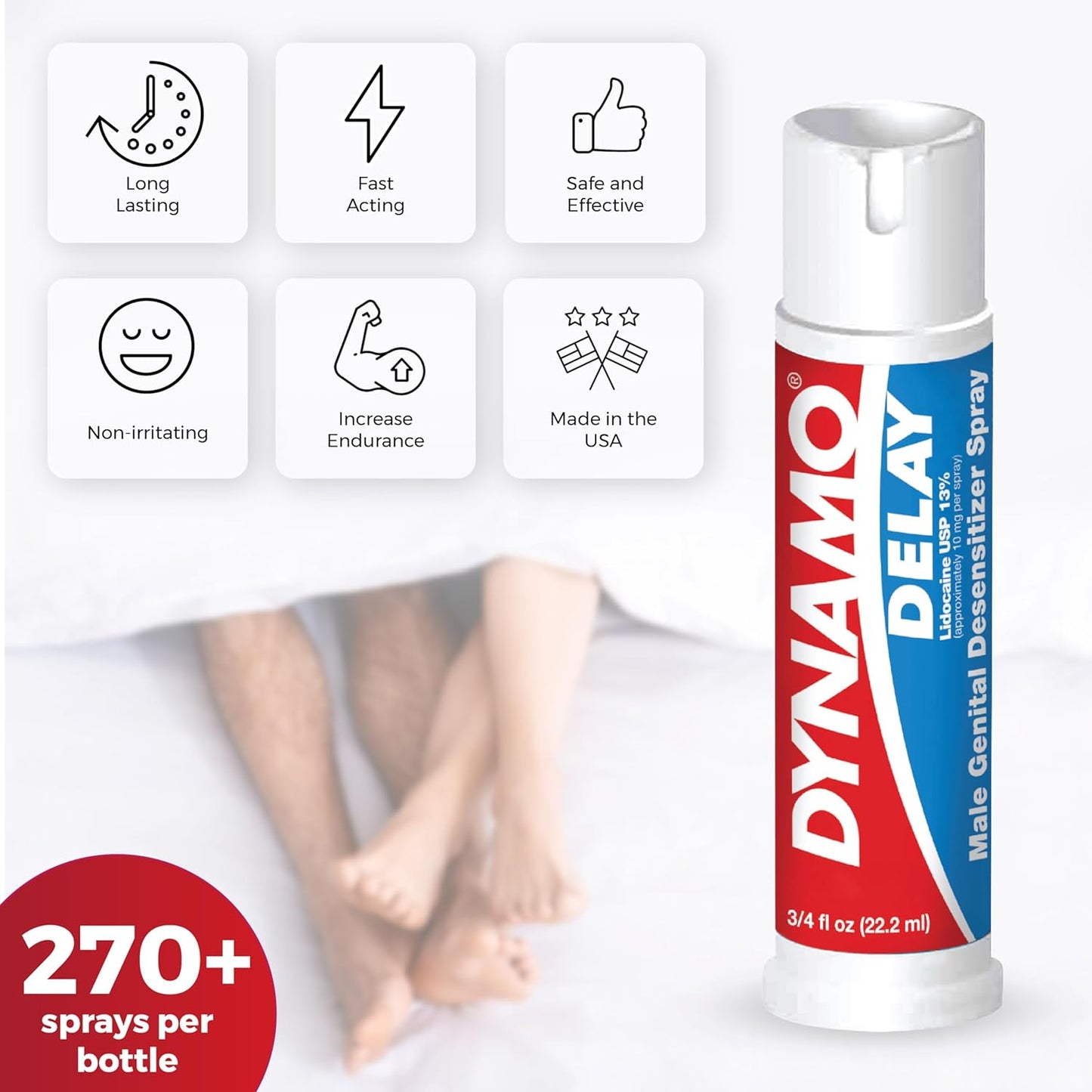 ClimaxPro Retardant en Spray pour Hommes - Pack de 5