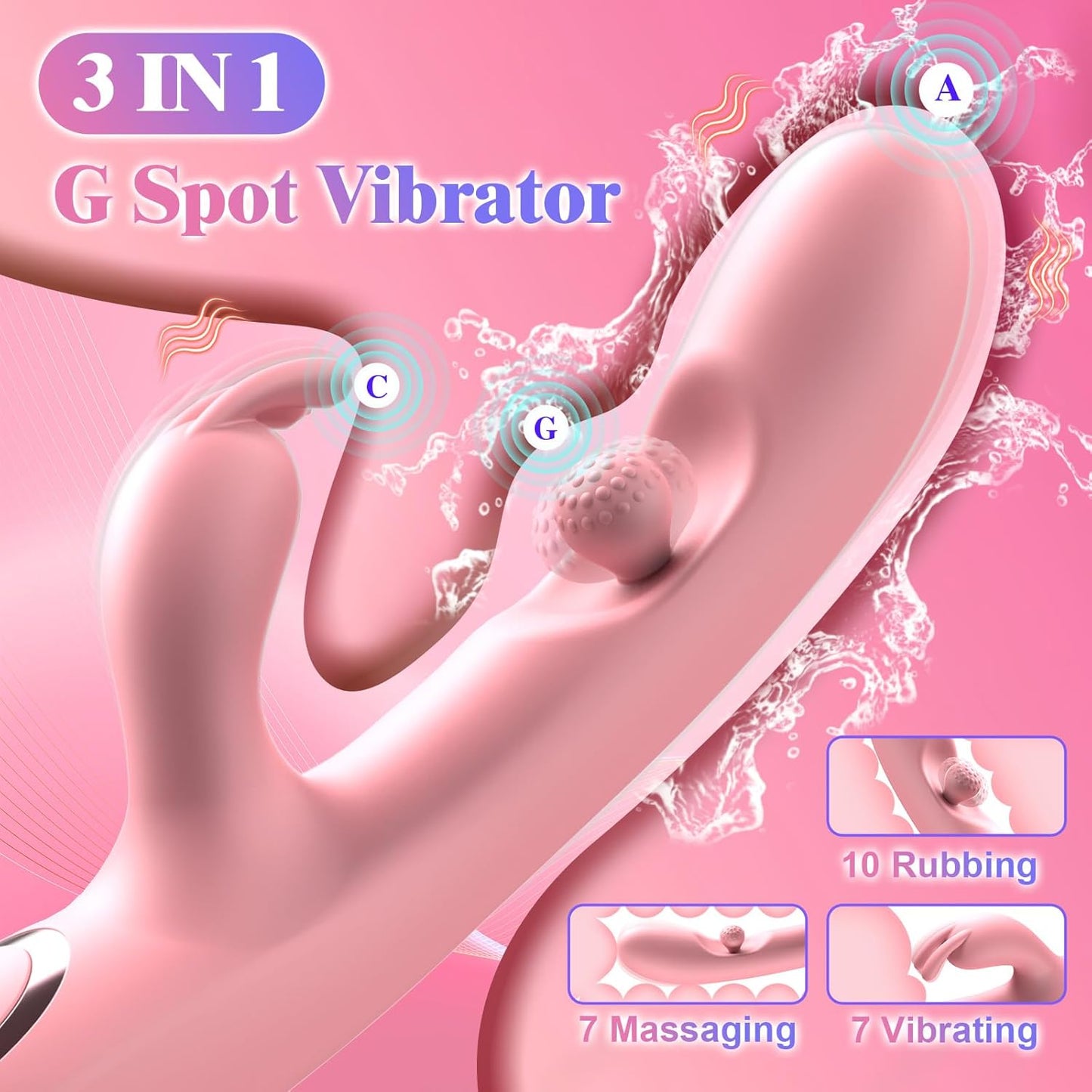 CloudSpiral 3-in-1 Rabbit Vibrator