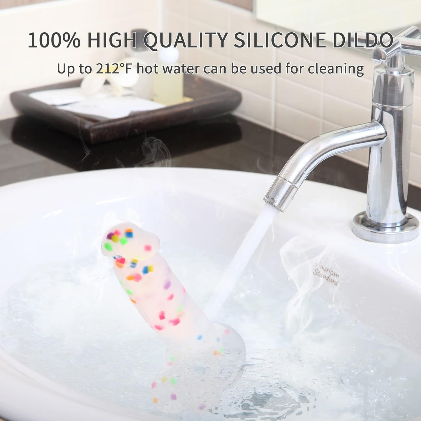 Dildo de silicona ColorThrust de 6,5"