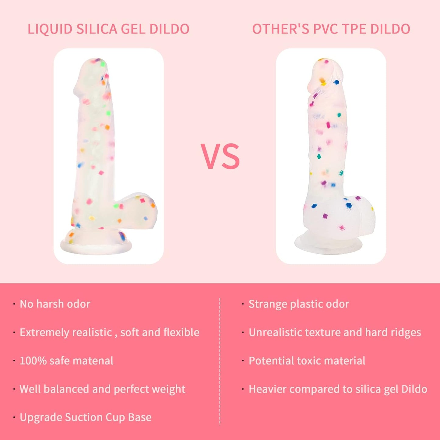 Dildo de silicona ColorThrust de 6,5"