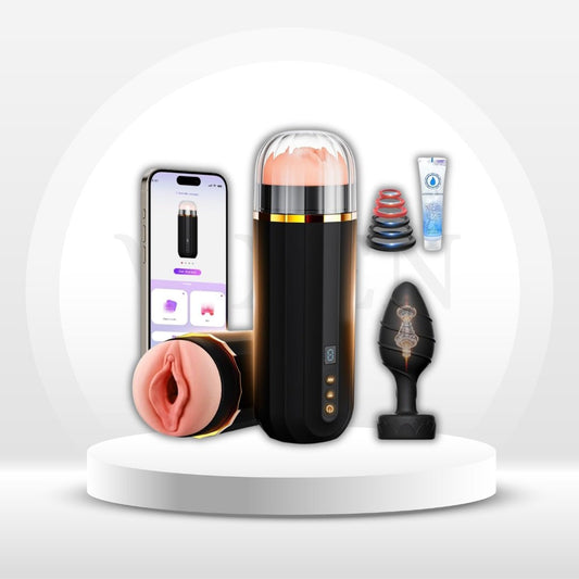 CommandSuite Male Stroker Set 10 Suction + 10 Vibe | AI + Plug