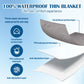 Manta íntima compacta e impermeable