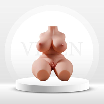Torso de muñeca sexual CompactCurve con curvas realistas