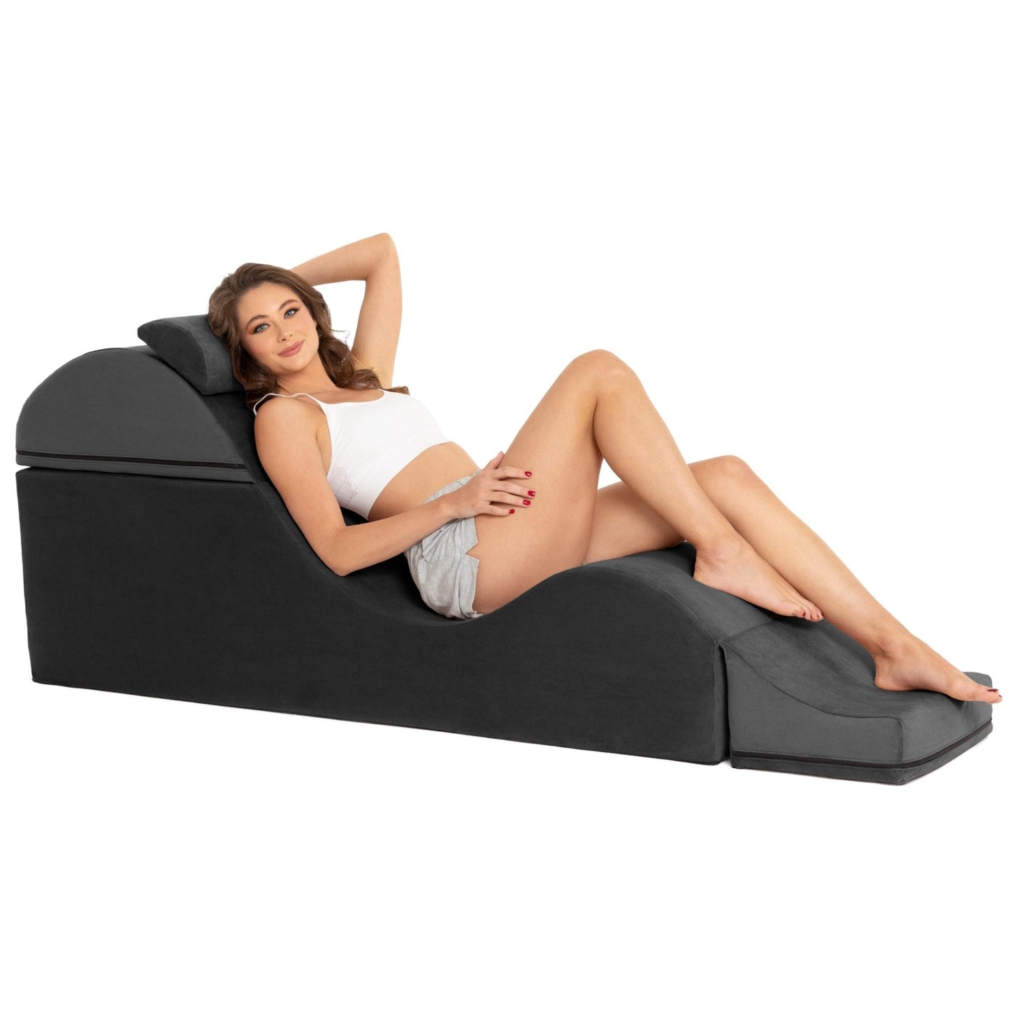 Convertible Black Intimate Lounge Sex Chaise