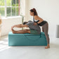 Chaise longue de relaxation intime convertible bleue