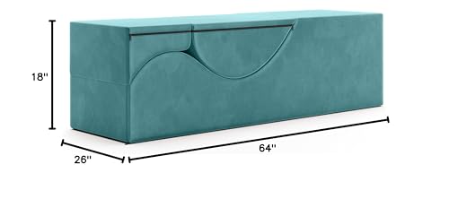 Chaise longue de relaxation intime convertible bleue