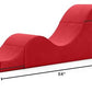 Diván convertible rojo íntimo para sexo