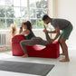 Diván convertible rojo íntimo para sexo