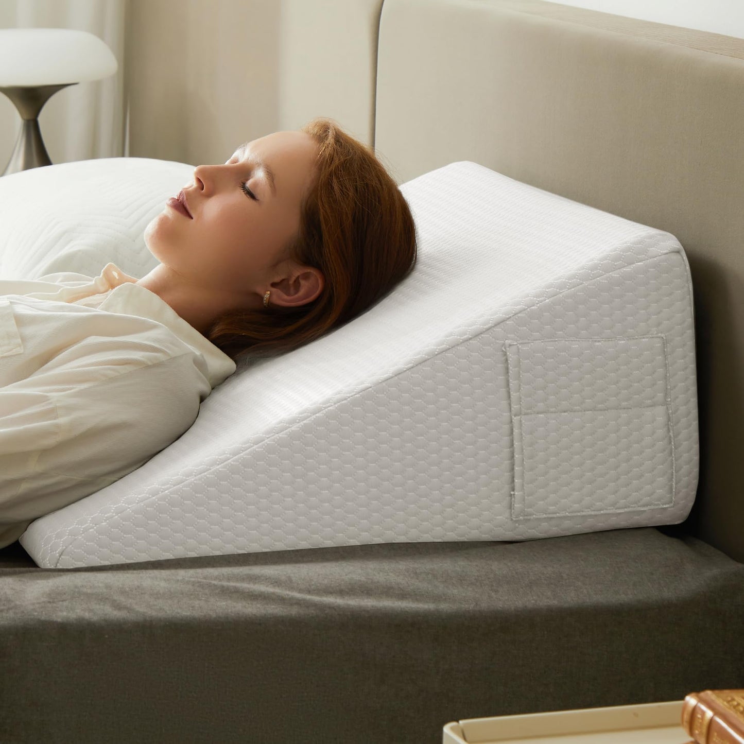 Almohada de cuña íntima de espuma viscoelástica refrescante para parejas