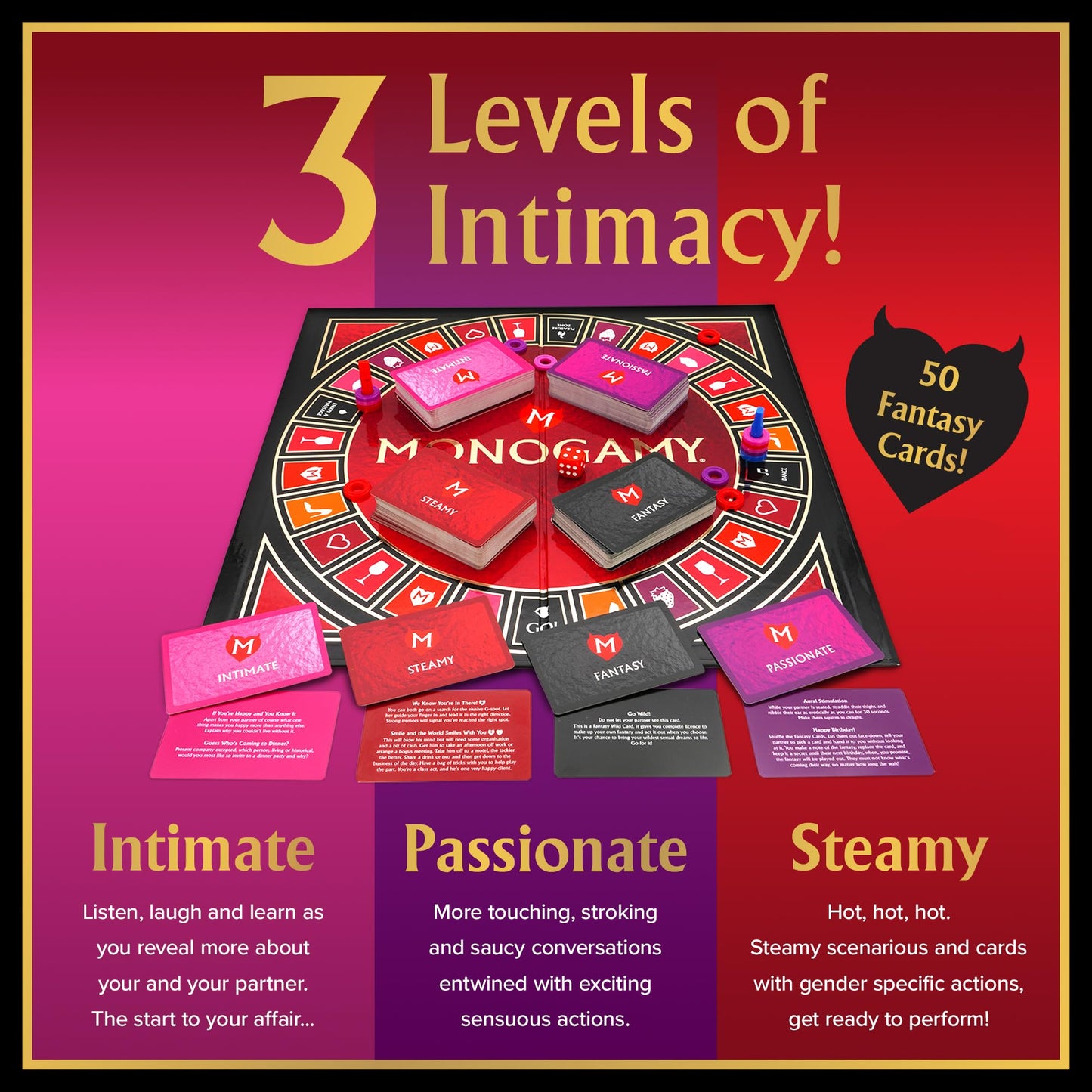 Juego de mesa de intimidad para parejas