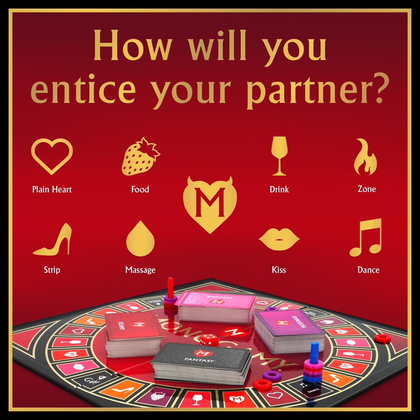 Juego de mesa de intimidad para parejas