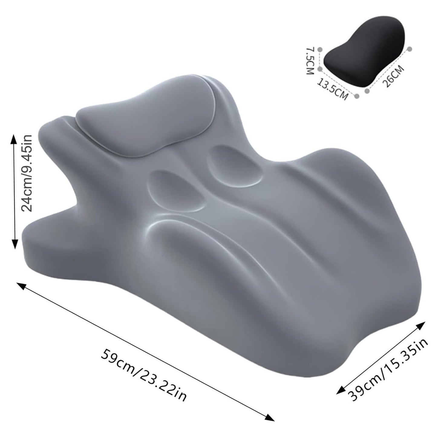 Almohada de cuña de espuma viscoelástica para la intimidad de parejas