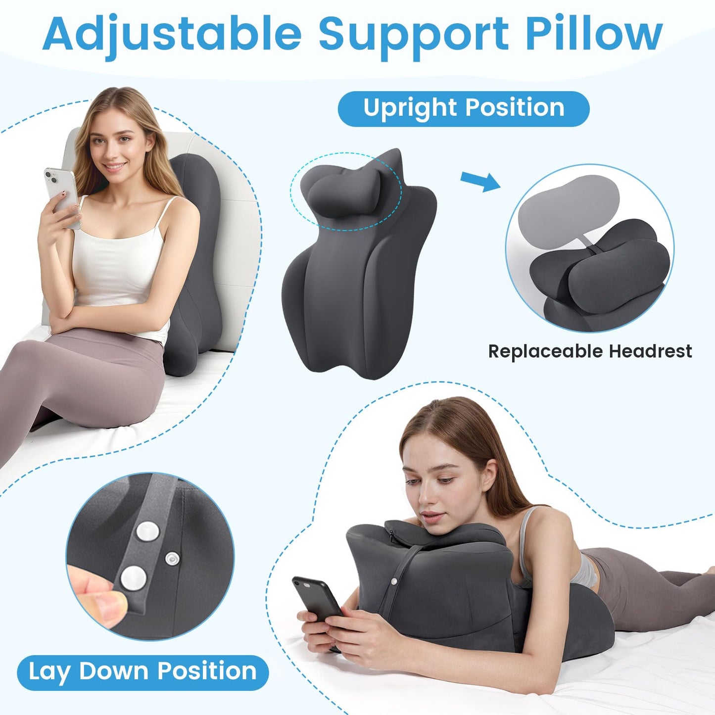 Oreiller Cale de Soutien Intime pour Couples