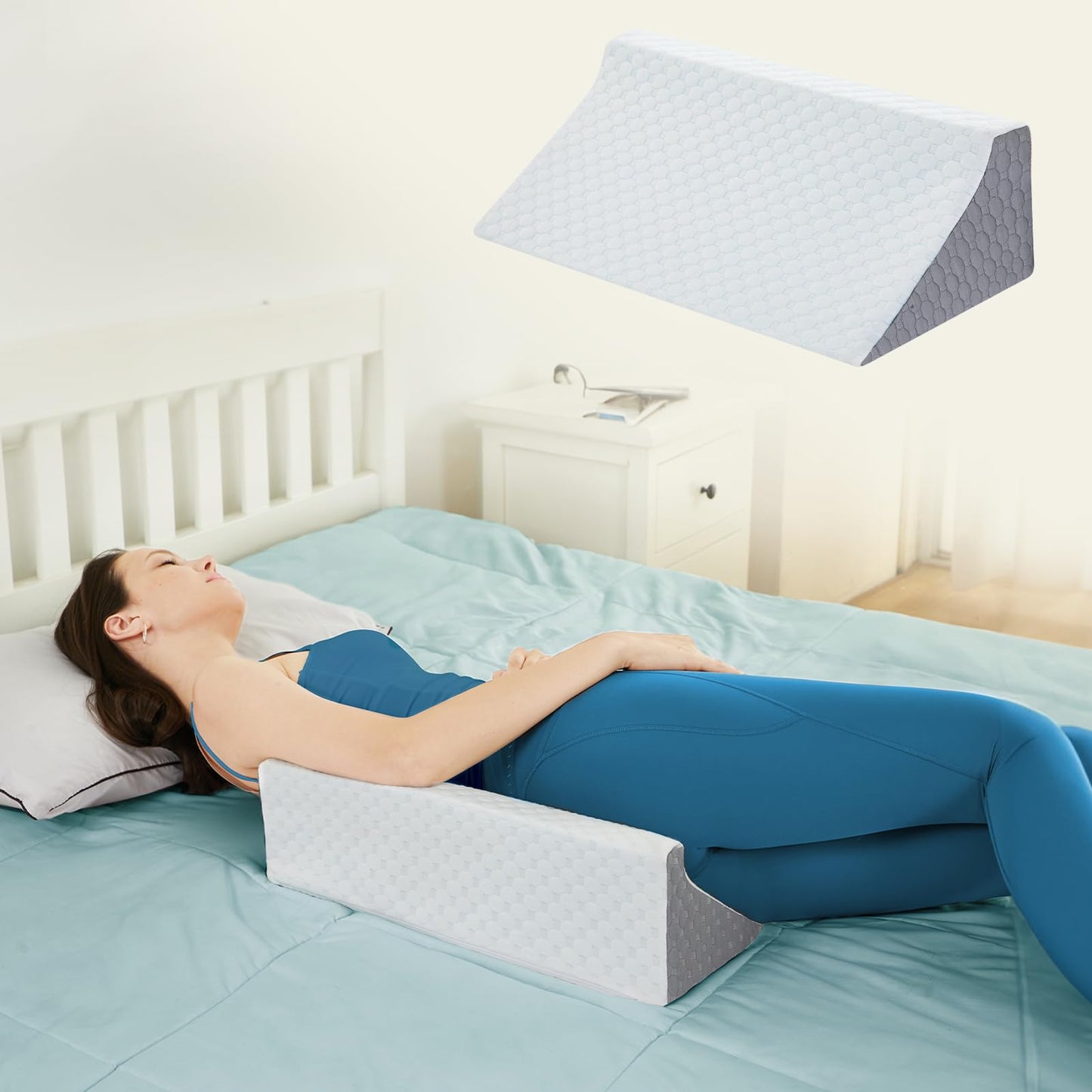 Almohada de apoyo para la posición lateral íntima de parejas