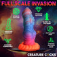 Biteau de créature envahisseur extraterrestre, gode extraterrestre phosphorescent