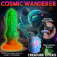 Biteau de créature envahisseur extraterrestre, gode extraterrestre phosphorescent