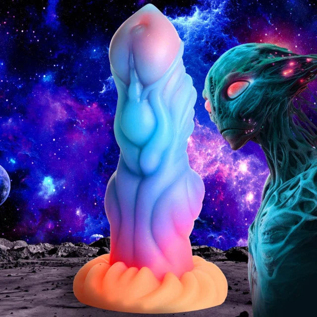 Biteau de créature envahisseur extraterrestre, gode extraterrestre phosphorescent