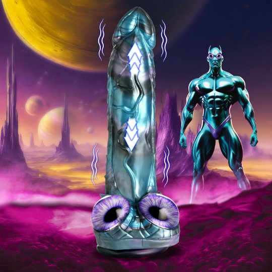 Dildo Vibrador y Penetrador Astro-Empuje de Creature Cocks