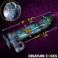 Dildo Vibrador y Penetrador Astro-Empuje de Creature Cocks