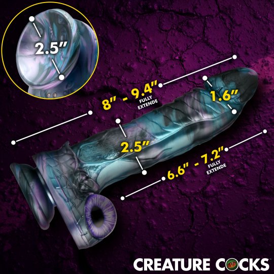 Dildo Vibrador y Penetrador Astro-Empuje de Creature Cocks