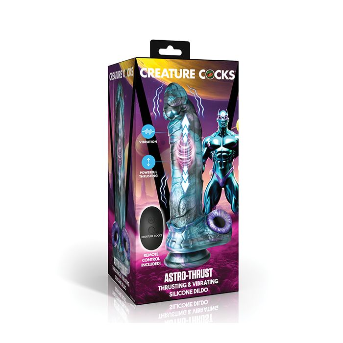 Dildo Vibrador y Penetrador Astro-Empuje de Creature Cocks