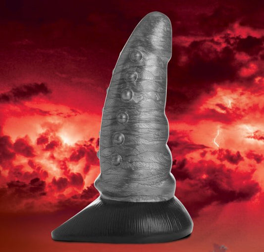 Dildo bestial effilé et bosselé pour créature