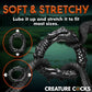 Creature Cocks Caiman Silicone Cock Ring - Black