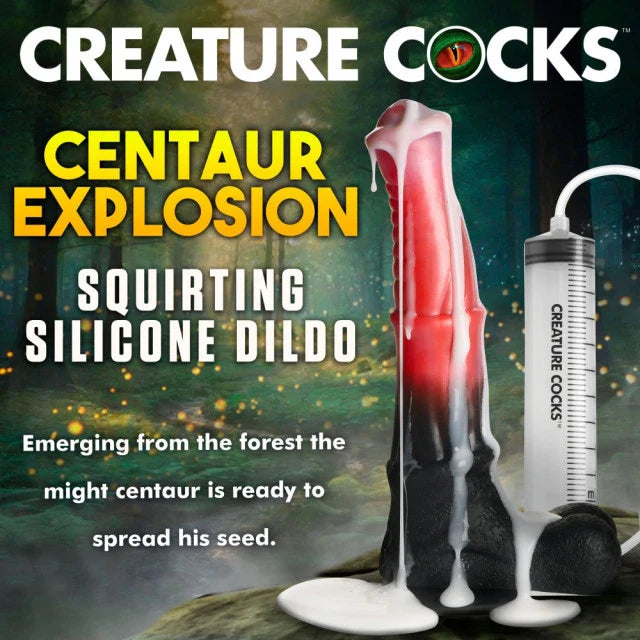 Créature Bite Centaure Éjaculant Silicone Godemichet