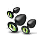 Juego de dilatadores anales de silicona "Ojos Verdes" Creature Cocks
